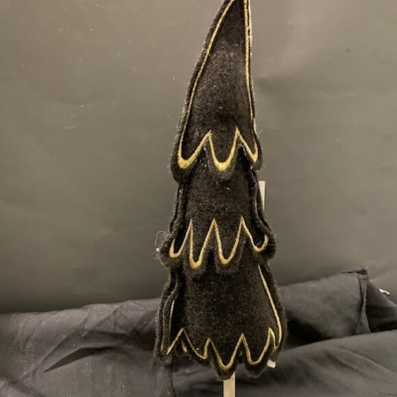 Black felt Tree With wooden stand - Picture 1 of 6